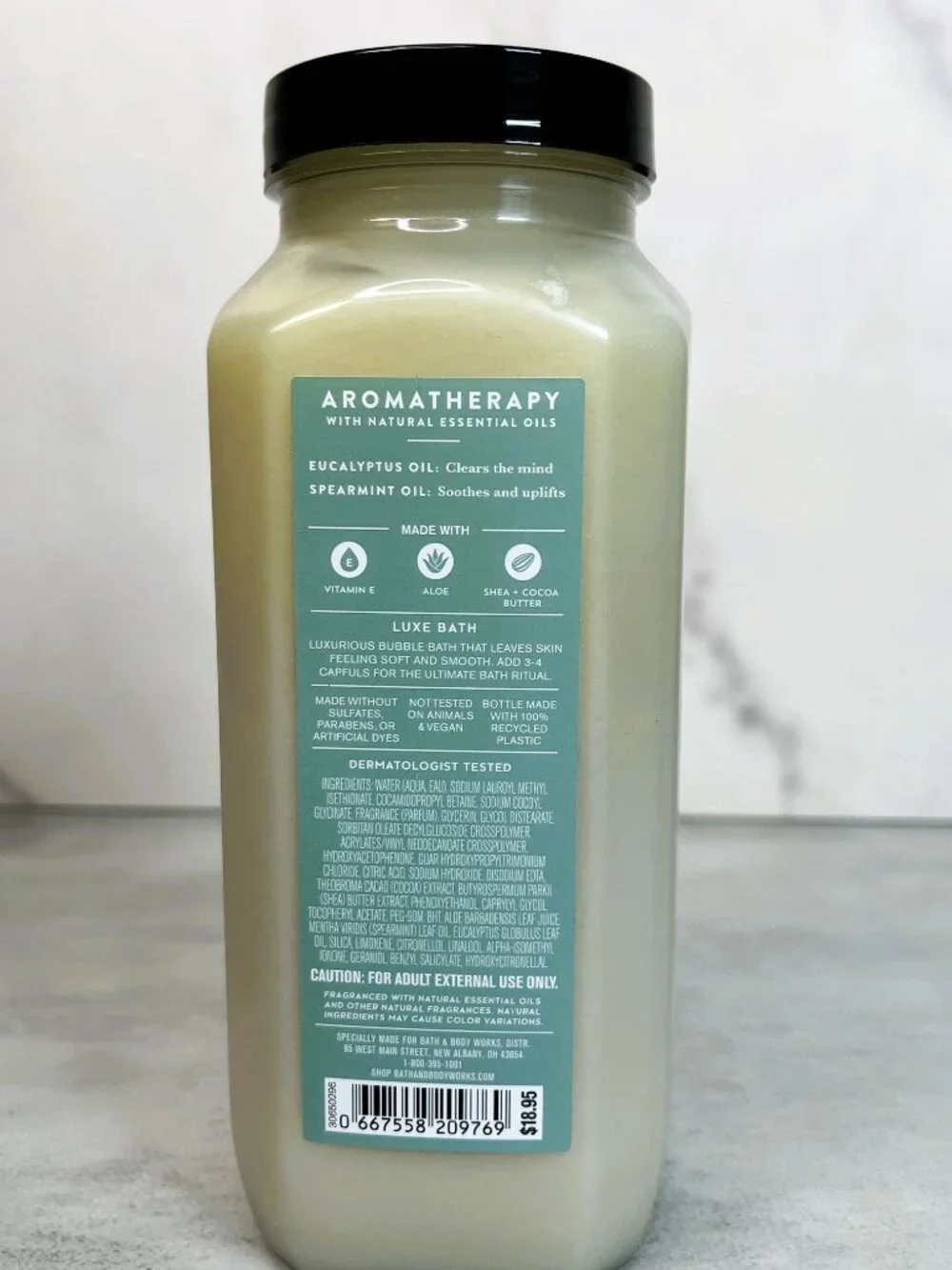 Bath & Body Works Aromatherapy Eucalyptus & Spearmint Luxe Bath Shea